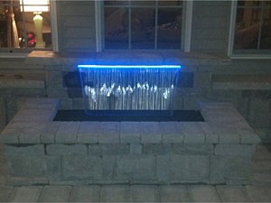 Water Feature with Lighting